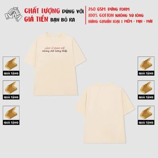 Áo thun local brand chính hãng in chữ "LÀM VÌ ĐAM MÊ" áo phông unisex đáng yêu áo thun nữ HHU037