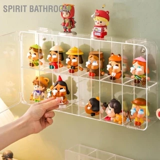 SPIRIT Bathroom Hộp trưng bày Máy tính để bàn rõ ràng Hình khối riêng biệt Chống bụi nước Hiển thị hiển cho Đồ chơi búp bê