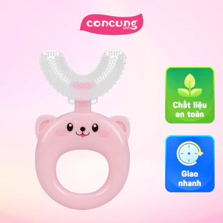 Bàn chải chữ U silicone Animo (Hồng, GH-TRMKU01)