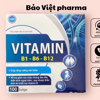 VITAMIN 3B viên uống bổ thần kinh( B1-B6-B12) Hộp 100v