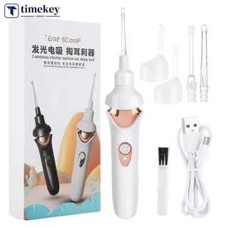 Timekey Điện Không Dây Chọn Tai An Toàn Rung Không Đau Tai Tẩy Xoắn Ốc Thiết Bị Làm Sạch Tai Đào Sáp Dụng Cụ Chăm Sóc Cá Nhân O9Y1