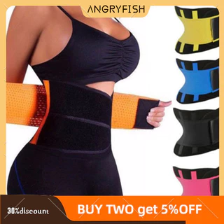 Angryfish Nữ Polyester Thể Thao Bụng Đai Siêu Mỏng Rỗng Thiết Kế Giảm Béo Corset Định Hình Hiện Vật Sau Sinh