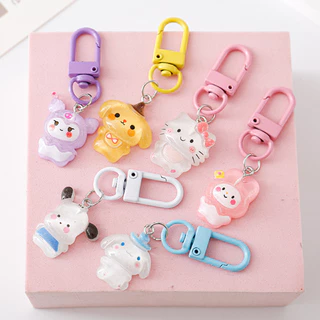 1 Móc Khóa Hoạt Hình Sanrio Mặt Dây Chuyền Túi Đồ Trang Trí Móc Khóa Dễ Thương Có Thể Tháo Rời