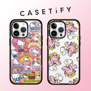 Casetify Miếng dán Graffiti dễ thương cat Elves Vỏ điện thoại Acrylic trong suốt cho iPhone 15 Pro Max 14 Plus 13 ProMax 12 12Pro 11 Vỏ bảo vệ cứng bằng điện thoại chống sốc