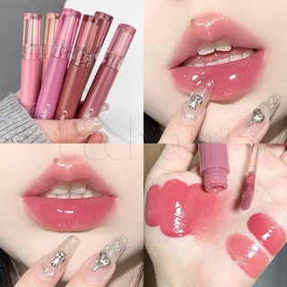 Cappuvini Juice Lip Glaze - Trang điểm son môi nữ - Nhẹ, dưỡng ẩm, lâu trôi - Mỹ phẩm trang điểm môi - Son môi gương sáng bóng nước mùa hè