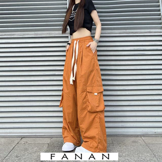 FANAN quần ống rộng Quần Túi Hộp Popular Durable fashionable High-quality A20M011 17Z240426