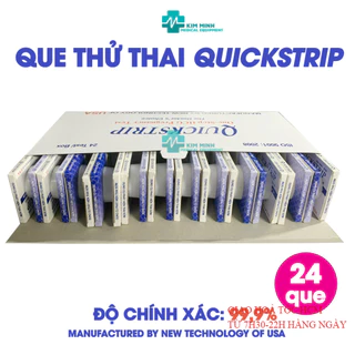 Que thử thai phát hiện sớm HGG Quickstrip 24 test/1 hộp độ chính xác 99%