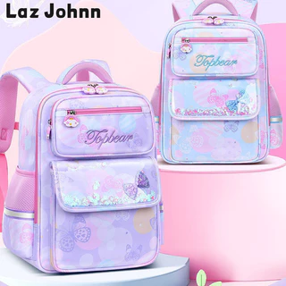 Laz Johnn Tiểu Học Bé Trai Và Bé Gái Mẫu Giáo Hoàng Tử Công Chúa Dễ Thương schoolbag Chất Liệu polyester Có Nước Chống hunchback Túi Sau