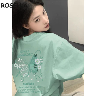 Rosella áo phông áo thun nữ croptop baby tee Thời trang xu hướng Korean Casual WTX2440SV6 19Z240508