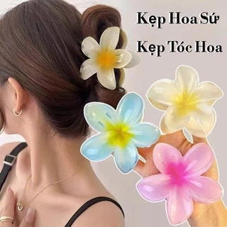 【Kẹp Hoa Sứ】Kẹp Tóc Hoa Thời Trang Hàn Quốc Cho Nữ