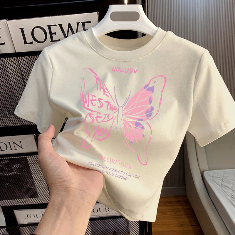 Áo thun NBOT áo thun paris áo baby tee áo thun thêu ngựa local brand ulzzang 100% cotton-Y1289 20240614