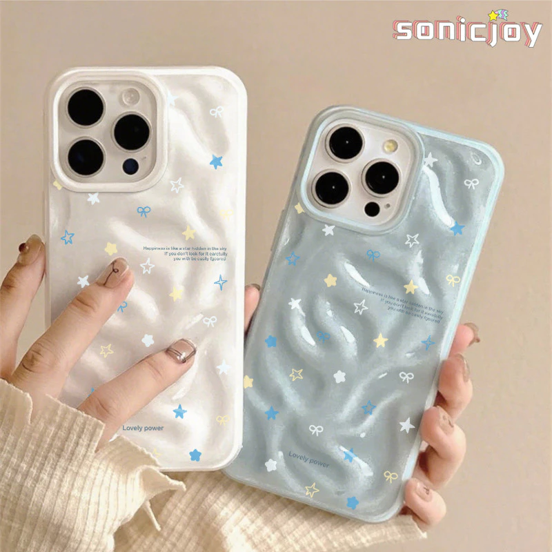 Ốp lưng iPhone Vỏ mềm hoạt hình ngôi sao đơn giản cho IPhone 6/6s/7/8/Plus/X/XS/XR/11/12/13/14/15/Pro/Max-SY