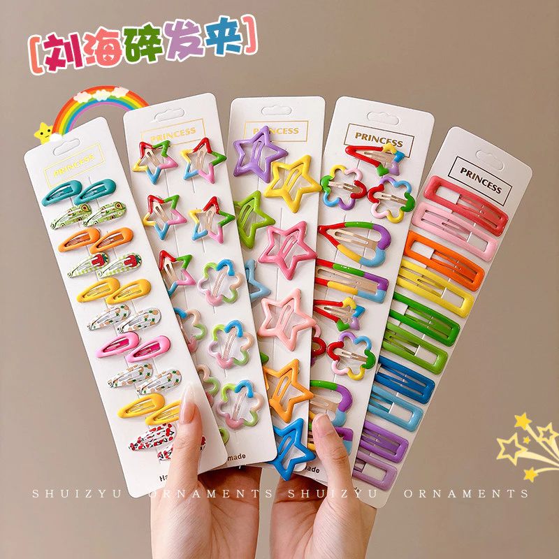 Bb Kẹp Cho Trẻ Em Bé Gái Phong Cách Mới Hoa Giọt Nước Bb Tóc Nổ Kẹp Tóc
