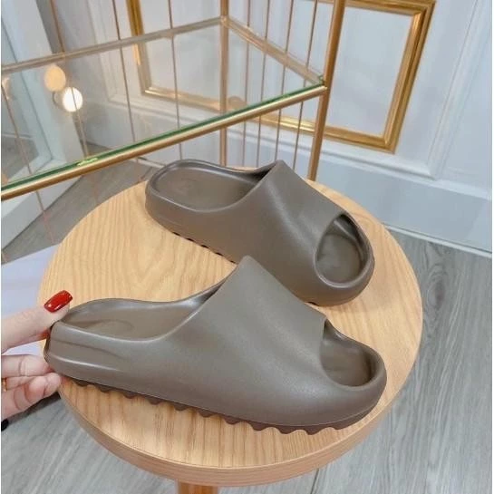 【Hwang】 Dép bánh mỳ - Dép quai ngang unisex màu trơn chất liệu mềm, êm chân
