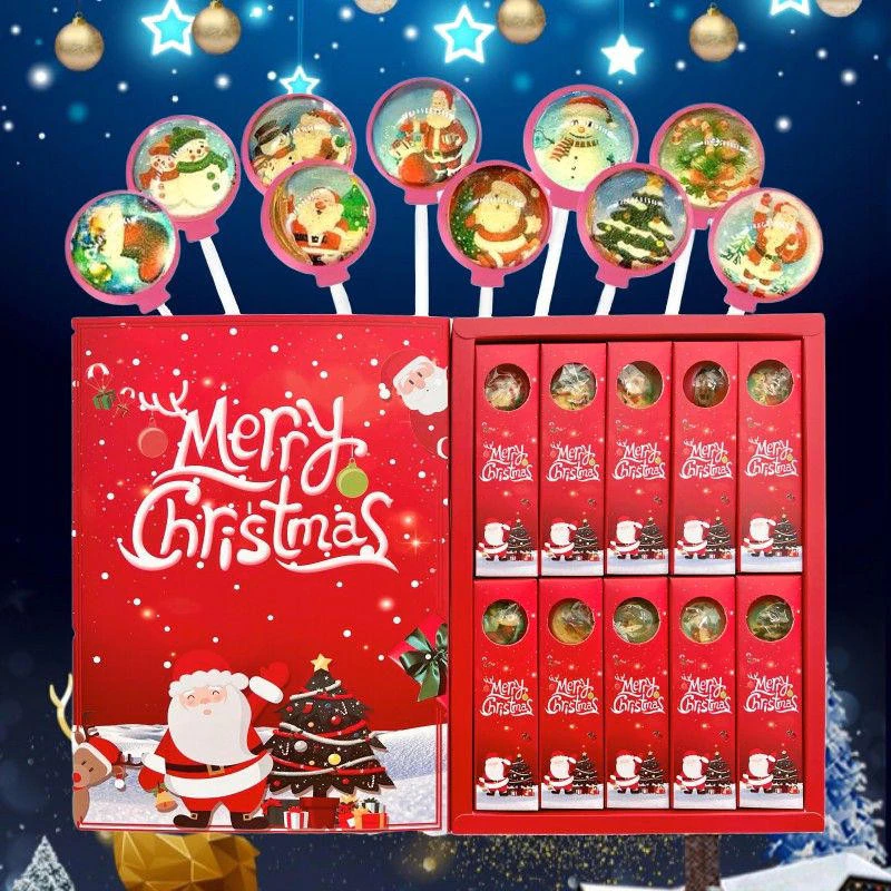 Star Lollipop Giáng sinh giá trị cao kẹo hộp quà tặng với túi quà tặng cho bạn bè nam và nữ