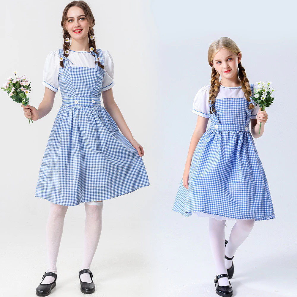 Phù Thủy Của Oz Trang Phục Lucy Alice Công Chúa Đầm Cho Nữ Hầu Gái Đầm Có Thắt Nơ Phụ Kiện Tóc Trang Phục Halloween