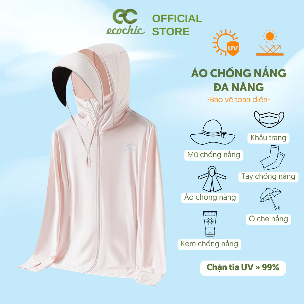 Áo Chống Nắng Chất Liệu Ceramic Cao Cấp Chống Tia UV UPF50+ Co Giãn Thoáng Mát Mỏng Nhẹ B041