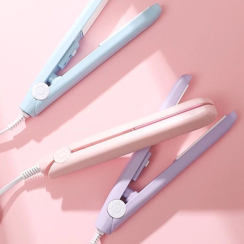 Mini curly bar điện kẹp cuộn tóc thẳng, tóc mái nhỏ là dành cho ký túc xá lười biếng