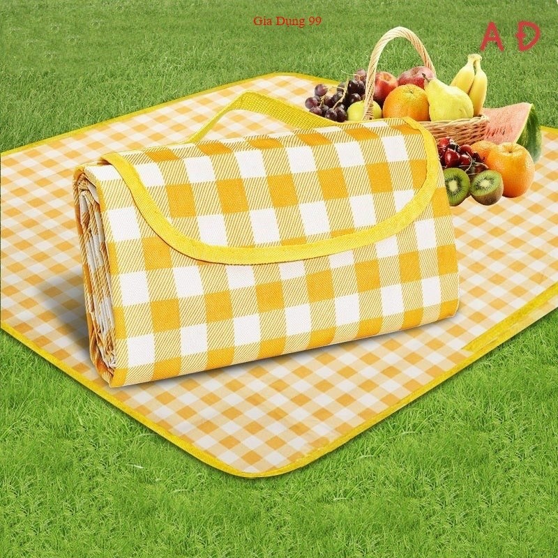 Thảm dã ngoại picnic hoạt tiết, thích hợp đi du lịch, đi phượt chụp ảnh, bạt trải cắm trại gấp gọn Agnite