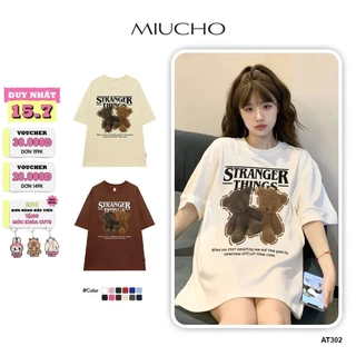 Áo thun nữ tay lỡ form rộng đẹp chất vải cotton mềm mại local brand Miucho AT302 in graphic