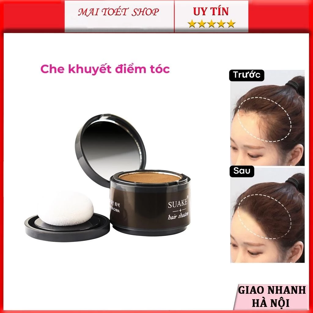 Phấn che khuyết điểm tóc SUAKE Powder Hair Shadow có kèm bông dặm