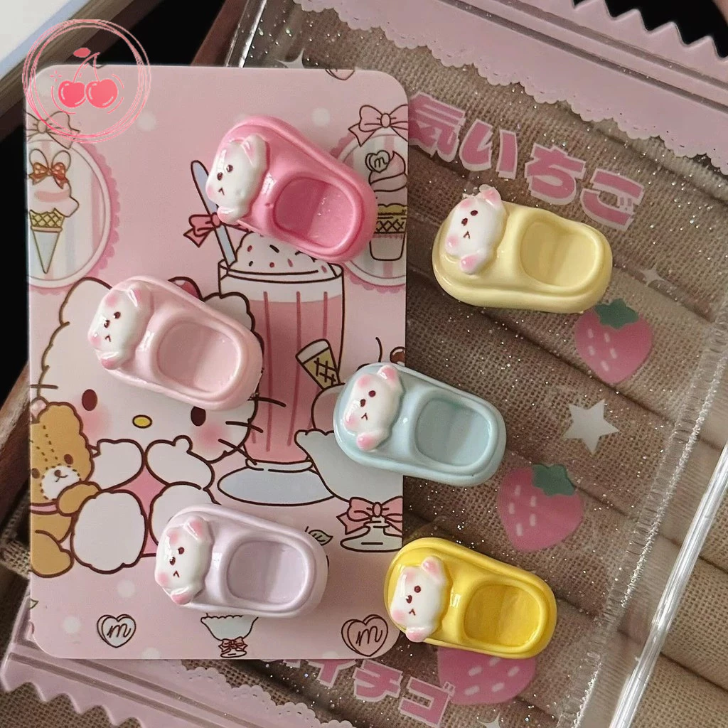 💞Cherry💞Dép Nhỏ Dễ Thương Kẹp Tóc Hoạt Hình Cô Gái Ngộ nghĩnh Trái Tim Nổ Kẹp Sinh Viên