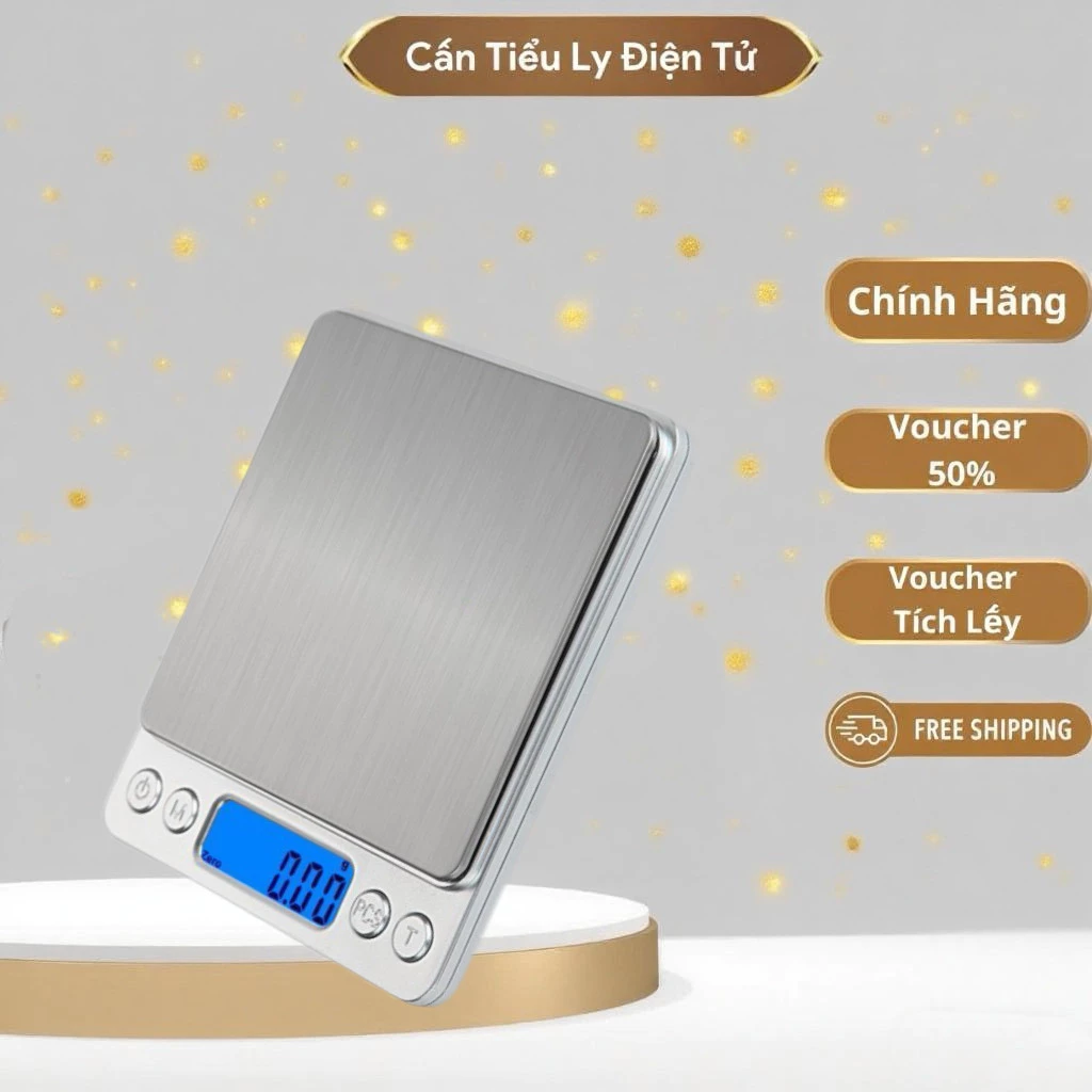 Cân điện tử 3kg chính xác cao Trợ thủ bếp & thợ kim hoàn, tặng 2 khay DWS-I2000 Mua càng nhiều, ưu đãi càng lớn