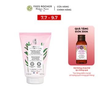 Sữa Rửa Mặt Làm Sáng Da Dạng Bọt Yves Rocher - Bright Botanical Brightening Cleansing Milky Foam Tube 125ml