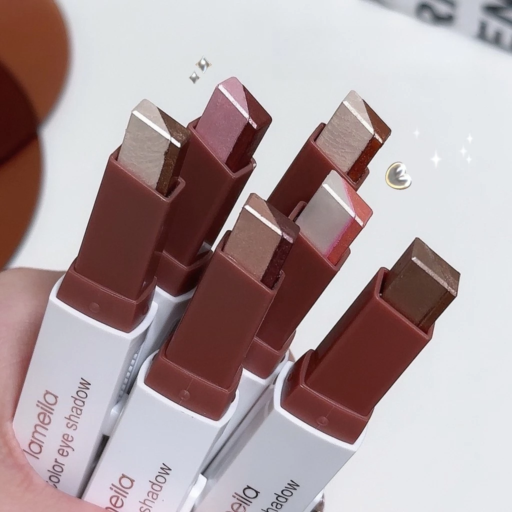 Phấn Mắt Hai Tone Dính Lâu Dài Chống Thấm Nước & Chống Mờ Shimmer Highlighter Trang Điểm Giá Rẻ