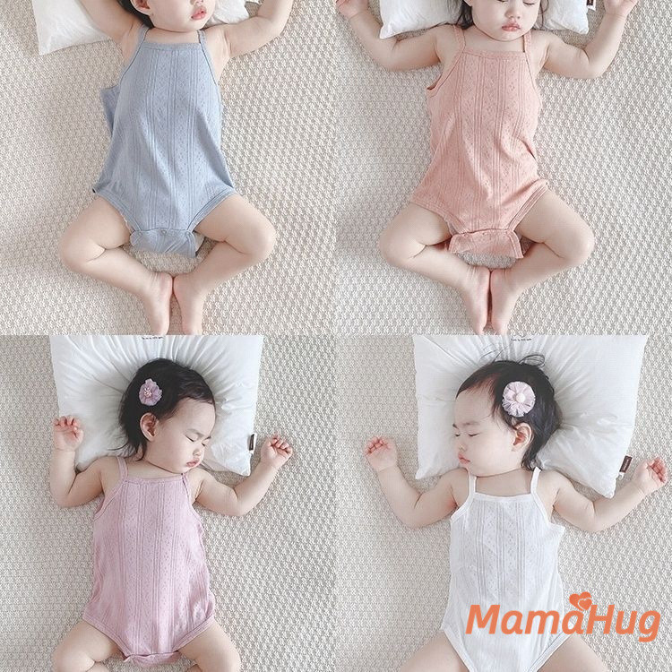Bộ đồ liền thân cho bé A Class Cotton Mùa hè Quần áo trẻ sơ sinh mỏng Quần áo ngủ trẻ sơ sinh Áo liền quần cho bé Onesie Baby Belly Band Trang phục thoáng khí mềm mại cho bé 6 tháng Quần áo bé trai bé gái
