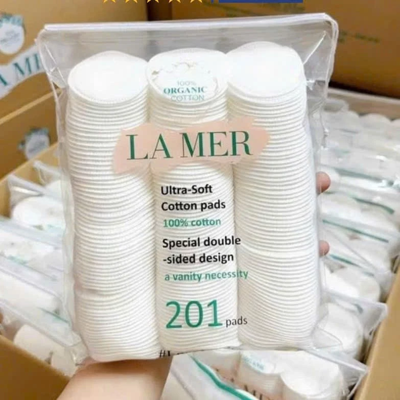 (Bông Loại 1) Bông Tẩy Trang Lamer 201 Miếng, Bông Tẩy Trang Lamer 120 Miếng