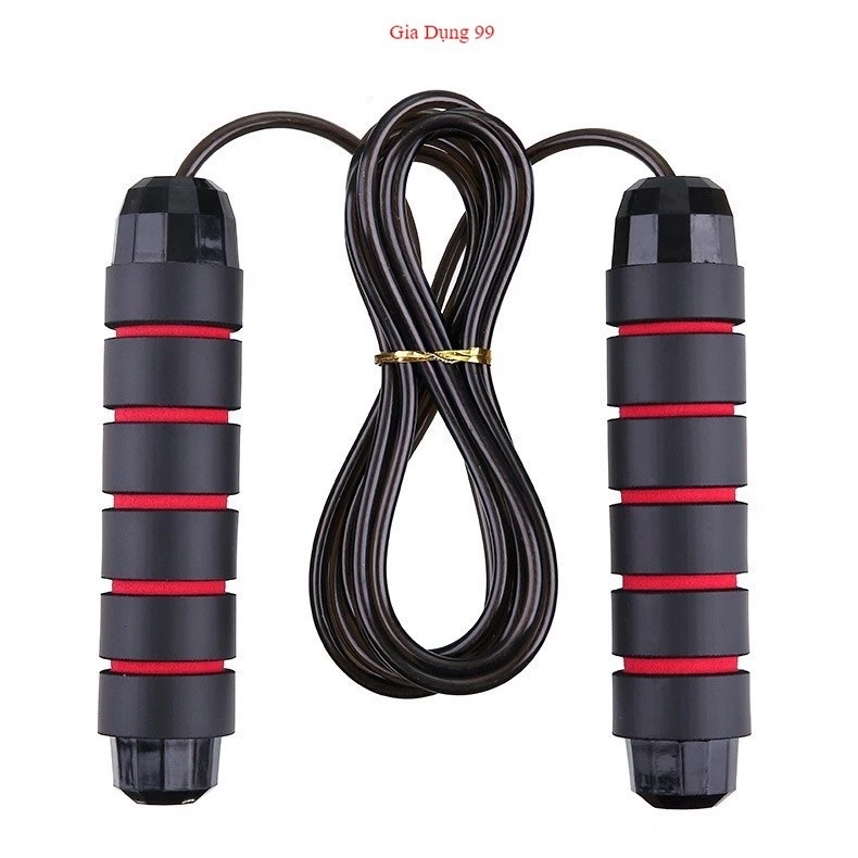Dây nhảy giảm cân đốt mỡ bụng lõi thép đàn hồi kèm tạ 2.7m tập thể dục gym muay thái tại nhà