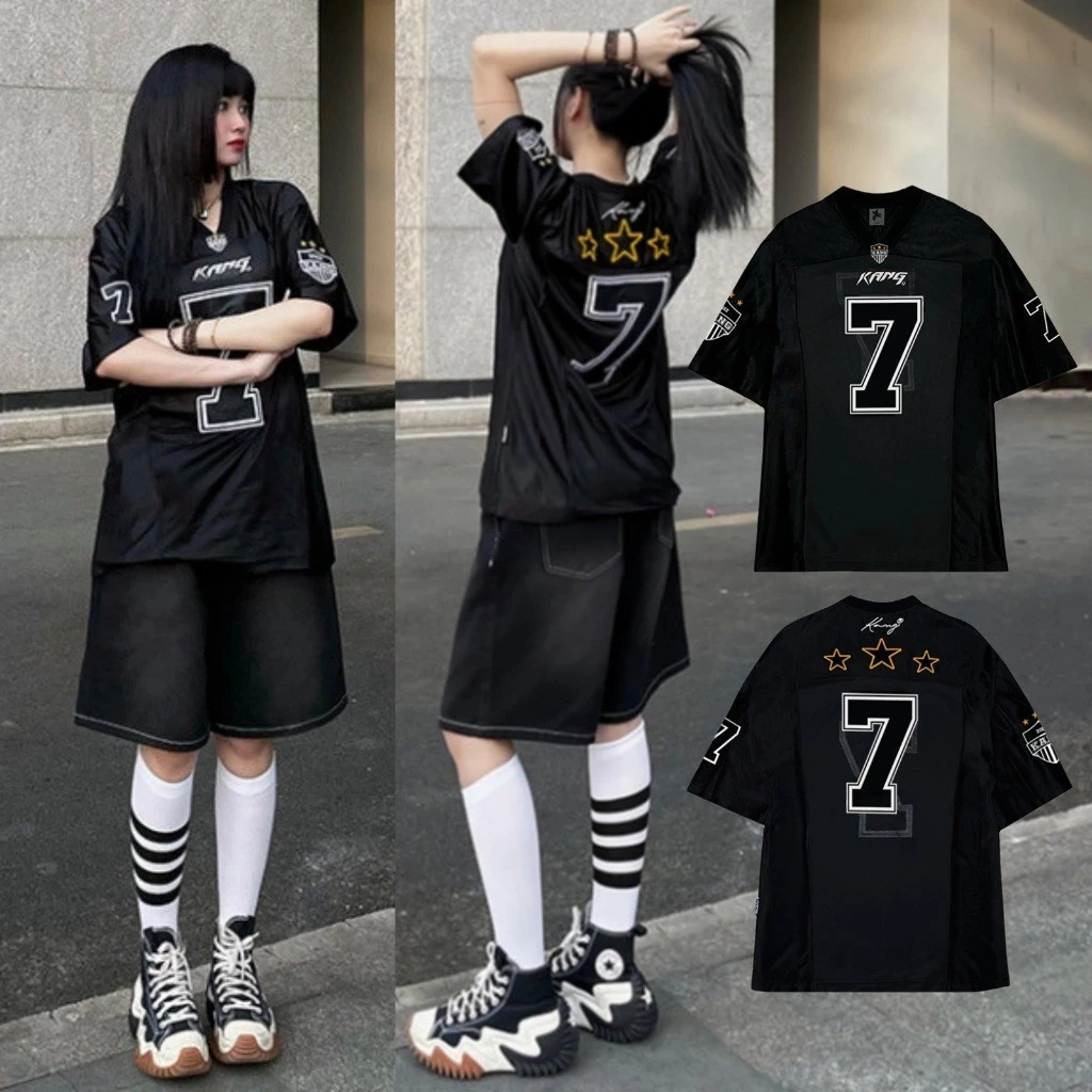 Áo Thun Thể Thao Số 7 Dạo Phố Phong Cách Quá Khổ, 7 Áo Thun Jersey Mới 2026 Kemshop1908