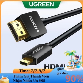 Cáp chuyển đổi UGREEN từ micro HDMI sang HDMI tốc độ cao hỗ trợ 1080p 3D 4k