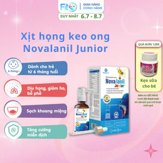 Xịt Keo Ong Giảm Ho, Ngứa Rát Họng Nhanh, Làm Sạch Khoang Miệng Chống Nhiệt Cho Bé Nova Lanil Fito Junior, 30ml