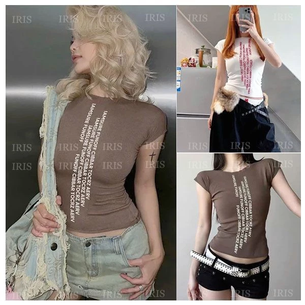 Áo Thun Babytee Croptop Nữ Ôm Body Tay Ngắn I’MSURE, Chất Thun Tăm Co Giãn, Cá Tính Hotgirl