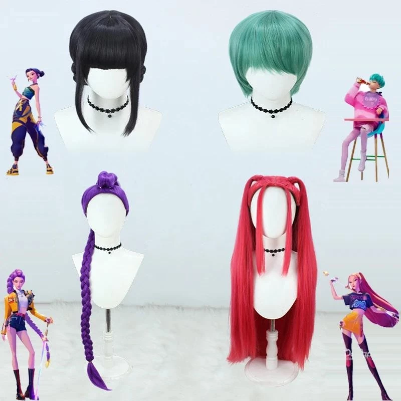 Kpop Rumi Zoey Mira Tóc giả cosplay lãng mạn bí ẩn dành cho nhân vật Jinu và Huntrix