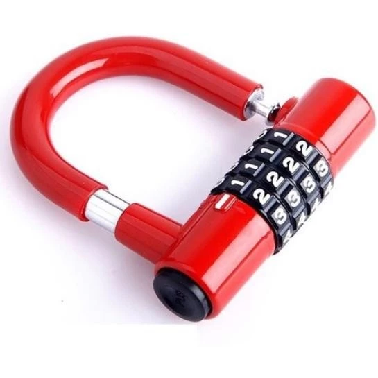 【Hwang】 Ổ khoá số, Khoá 4 số chữ U An toàn chống trộm, Bảo mật , Có thể thay đổi mật mã