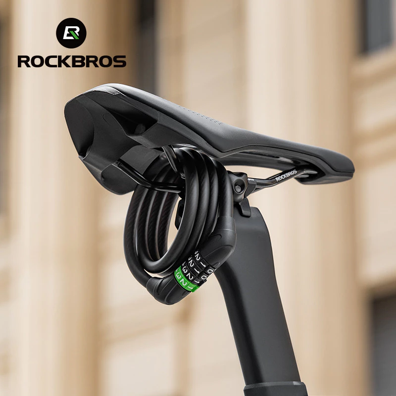 ROCKBROS Cáp Thép Khóa Mật Khẩu Đa Năng Chống Trộm