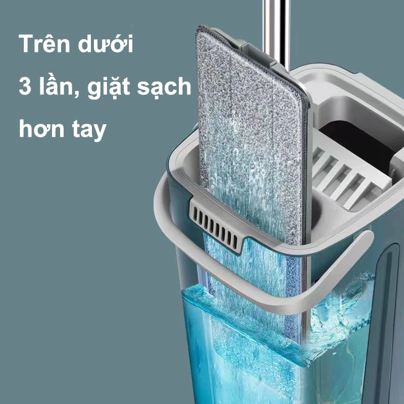 Cây Lau Nhà Tự Vắt Thông Minh 360 Độ - Giặt Sạch Nhanh Khô, Tiện Lợi, Tiết Kiệm Sức Lực
