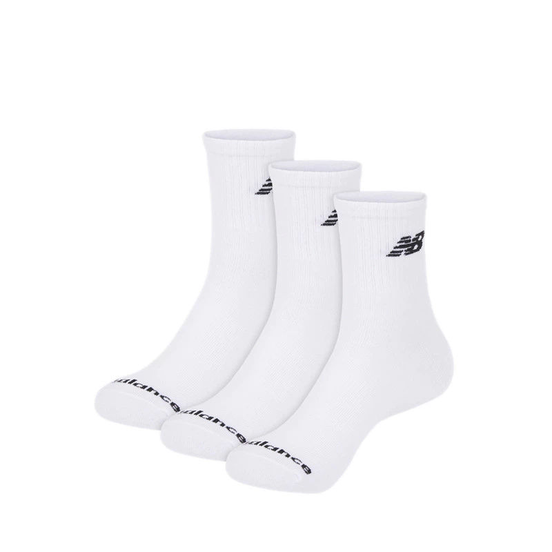 3 Đôi Tất Cổ Ngắn New Balance Everyday Lightweight Unisex - White