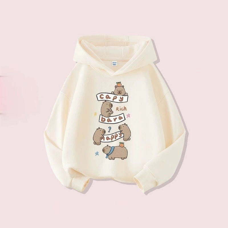 Áo Hoodie Trẻ Em Capybara Nam Nữ Áo khoác Unisex dành cho trẻ em