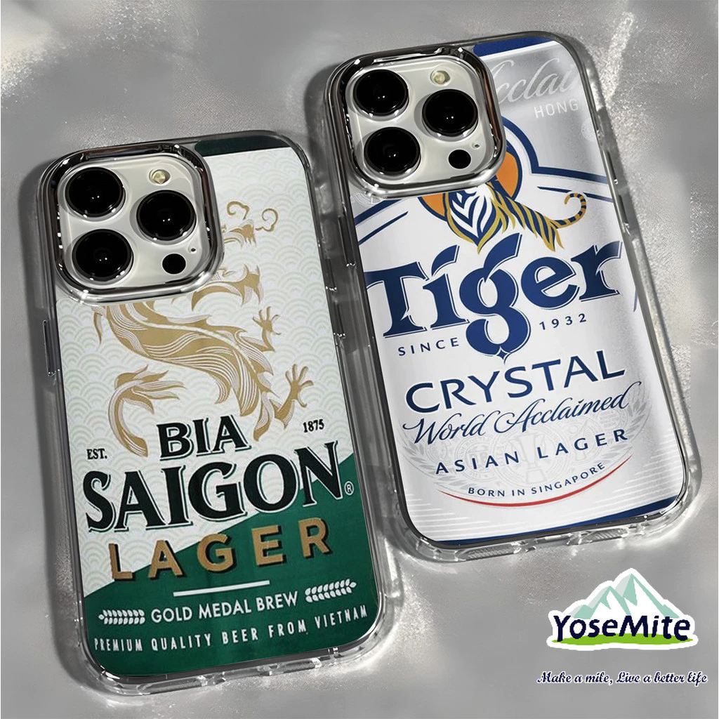 Ốp Lưng Cho iPhone 16 15 Pro Max 11 Mẫu bia vui nhộn Ốp Lưng Cho iPhone 15 Pro Max 14 XR 13 11 12 Pro Max 8 7 6 6S Plus X Xs Max Se 2020 13 12 11 Mềm Sang Trọng Kim Loại