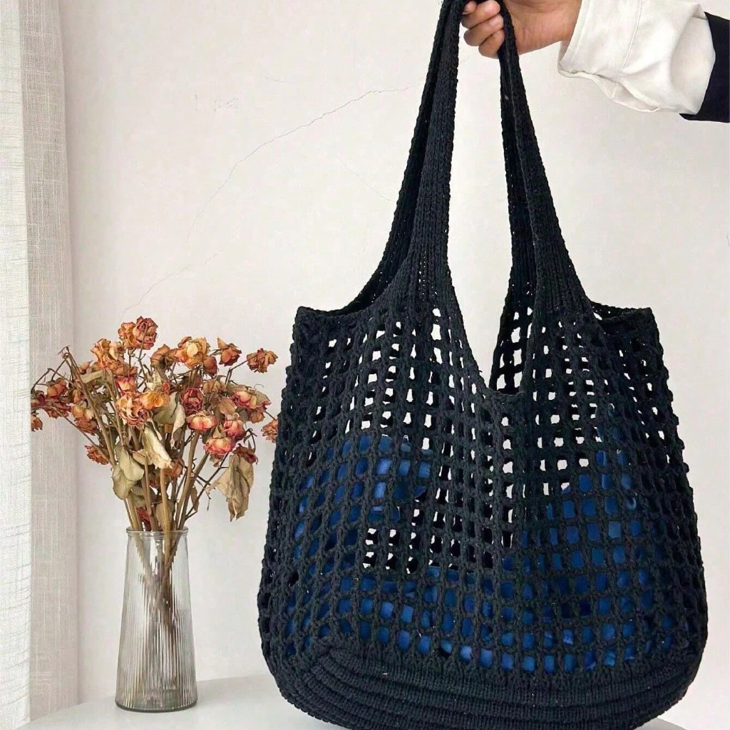Túi đeo vai lưới đan đẹp, thích hợp cho du lịch biển, túi du lịch nữ đẹp và thời trang