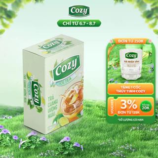 Trà Chanh Hương Nhài Hòa Tan Cozy Ice Tea Nước Uống Giải Khát Thanh Lọc Cơ Thể  (16 gói x 15gr)