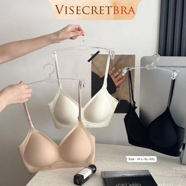 VN250752 Áo Lót Bra Nữ Mát Lạnh Mùa Hè Không Viền Không Gọng Mỏng Nhẹ Mút Thoáng Khí Lưng Gợi Cảm
