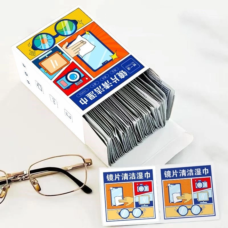🍉Hộp 100 miếng khăn lau kính, lau điện thoại, thiết bị điện tử chống hơi nước DUASHOP.
