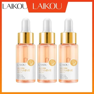 Laikou Face Serum California Vitamin C Essence Darkspot Dryness Acne Sensitive Skin 3 chiếc