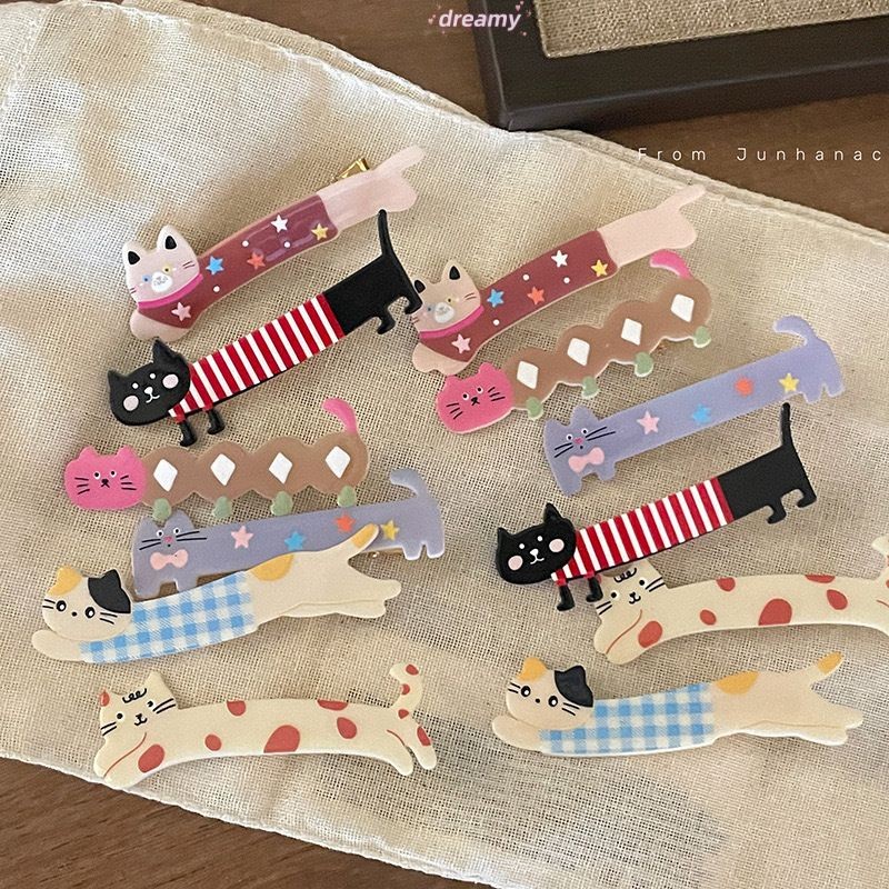 Dreamy Dễ Thương Mèo Dài Mỏ Vịt Kẹp Ngọt Ngào Cô Gái Trái Tim Nổ Kẹp Đa Năng Hoạt Hình Mũ Đội Đầu Nữ
