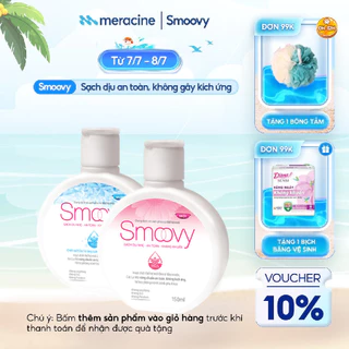 Dung dịch vệ sinh phụ nữ Smoovy thế hệ mới sạch dịu nhẹ, an toàn vùng kín dung tích 150ml